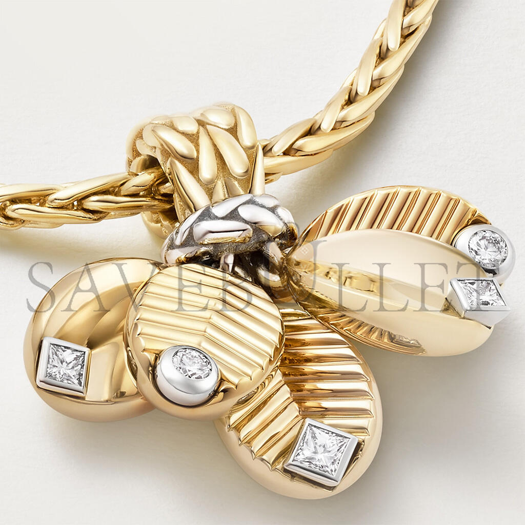 CARTIER GRAIN YELLOW GOLD DE CAFÉ NECKLACE B7224964